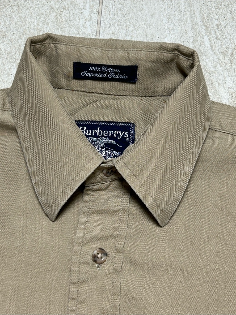 BURBERRYS SAFARI/UTILITY BUTTON DOWN DUAL CHEST POCKETS SIZE SMALL - Picture 3 of 9